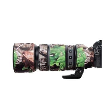 Imagem de Capa de lente para Canon EF 100-400 mm F/4,5-5,6 L is II USM camuflagem capa de proteção para lente de câmera (cor # camuflagem folha verde - à prova d'água) capa de chuva