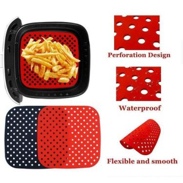 Imagem de Tapete Esteira Culinario Silicone Quadrado Para Air Fryer - Clink