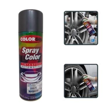 Imagem de Spray color grafite metal p/rodas spray automotivo colorgin 300ml