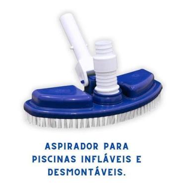 Imagem de Aspirador Asa Delta Mini Com Escova Para Piscina - Brustec