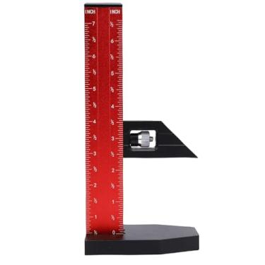 Imagem de Diydeg Medidor de Altura para Carpintaria, Régua de Altura para Carpintaria Régua de Medição de Profundidade Ajustável de Escala Dupla de 180 Mm Medidor de Profundidade de Fácil Ajuste
