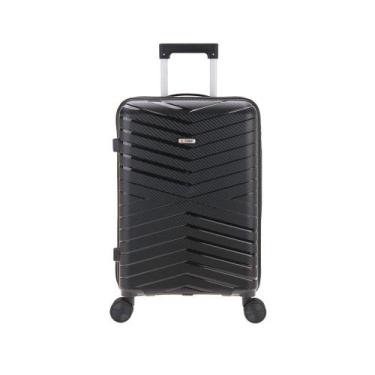 Imagem de Mala Tonin Tittanium Rígida Expansor Média Preto, Único, Preto