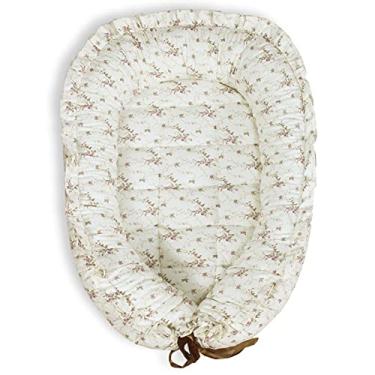 Imagem de Ninho Redutor de Berço para Bebê - Floral Ferrugem