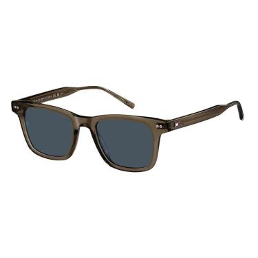 Imagem de Óculos de Sol Tommy Hilfiger 2127S Marrom Lente Azul-Masculino