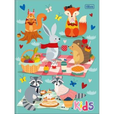 Imagem de Caderno Kids Feminino Colorido Universitário Brochura TILIBRA - 48 Folhas (Azul)