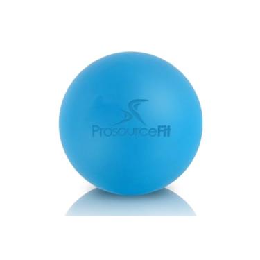 Imagem de ProsourceFit Bola de massagem lacrosse para liberação miosfascial, massagem profunda do tecido, mobilidade muscular, recuperação pós-treino, azul