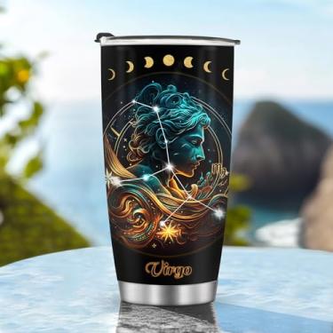 Imagem de Copos isolados Caneca Copo Aniversário Presentes de Natal para Meninos Meninas Homens Mulheres Filho Filha Viagem Essenciais Acessórios Must Have Cold Iced Handle 590 g Virgem