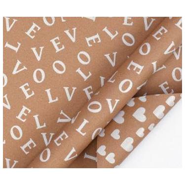 Imagem de Geluode Rolo de papel de embrulho Love and Hearts, dupla face, reversível para o dia dos namorados, 1 mini rolo de 43 x 300 cm - para Dia dos Namorados, aniversário, casamento e chá de casamento