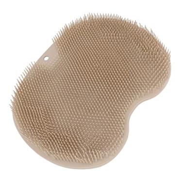 Imagem de Cryfokt Tapete Antiderrapante Massagem do Purificador do pé Chuveiro para o Material Universal Limpeza pé TPR (Castanho Escuro)