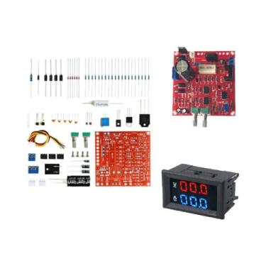 Imagem de Fonte De Alimentação DC Ajustável 0-30V 2mA-3A Kit DIY Com Voltímetro 