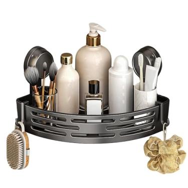 Imagem de Prateleira Com Ventosas Para Chuveiro | Suporte De Canto Sem Furação - Prateleiras De Banho Removíveis - Para Organização Na Casa De Banho Cozinha E Casa