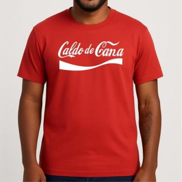 Imagem de Camiseta CALDO DE CANA Tradicional, P, Vermelho