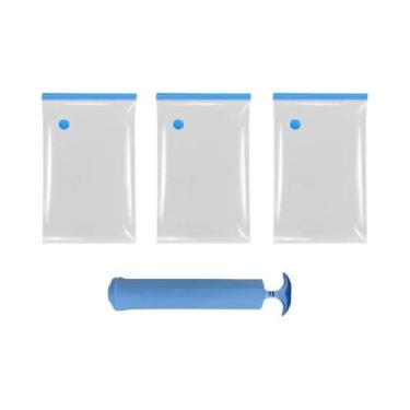 Imagem de Pacote Em Lote De Sacos De Armazenamento a Vácuo Economizadores De Esp