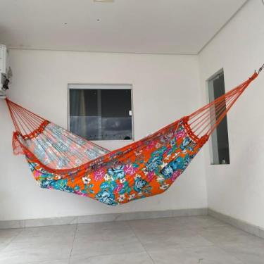 Imagem de Rede De Dormir Descanso Grande Casal Reforçada Sol A Sol Estampada De 