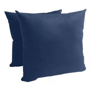 Imagem de Kit 02 Capas de Almofadas fofas para Sofá 45x45 Com Ziper em Suede - C