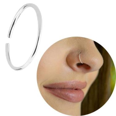 Imagem de PRATA 925 PURA 1 anel de nariz Piercing Prata 925 legítima orelha sept