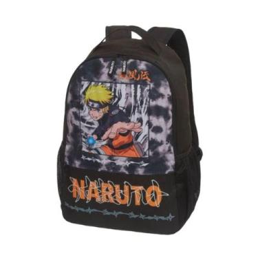 Imagem de Mochila de Costas Naruto Shippuden Escolar Infantil Escolar, Preto