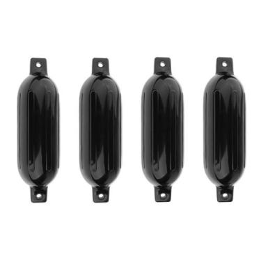 Imagem de Defensa Inflável Preta G3 14 X 51cm Lancha Barco Kit 4 - Noster Náutic