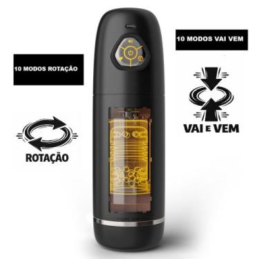 Imagem de Masturbador Masculino Automático Potente 10 Modos Vai e Vem 10 Modos R