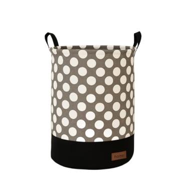 Imagem de Cesto Organizador Roupa Suja Dobrável Multiuso 25 Litros - Bolinhas