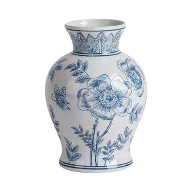 Imagem de Vasos vasos ornamentos sala de estar arranjo de flores cerâmica azul e branco porcelana água tulipa vaso de mesa