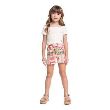 Imagem de Conjunto Blusa Short Estampado Bee Loop-Feminino