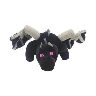 Imagem de Brinquedo De Pelúcia Dragão Ender Preto, Animal De Pelúcia Macio De 30