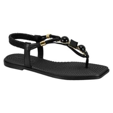 Imagem de Sandália Rasteira Moda Feminina Moleca 5558 - Preto-Feminino