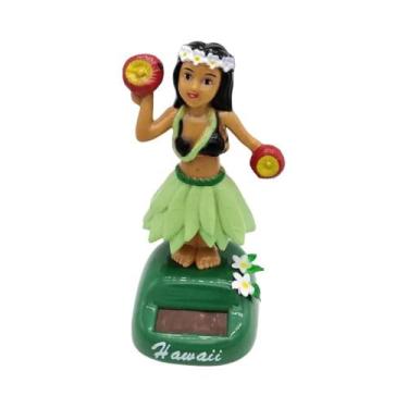 Imagem de Boneca Dançante Solar De Menina Havaiana Para Painel De Carro, Boneco 