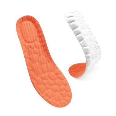 Imagem de Palmilhas Steppr para mulheres e homens, tamanho ajustável, espuma viscoelástica 4D, Steppes Cloud Comfort, palmilha com suporte de arco, inserções de amortecimento para fascite plantar em gel