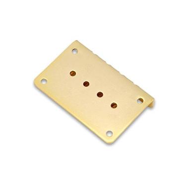 Imagem de Generic Substituição de Ponte Fixa Durável de 4 Cordas para Guitarras Elétricas Baixo Ukulele, Liga de Zinco, Aparência Brilhante para Entusiastas de Guitarra (Ouro)