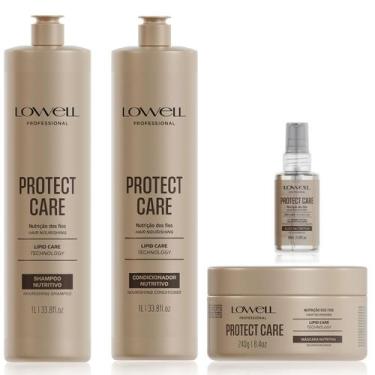 Imagem de Lowell Protect Care Shampoo 1l Cd 1l Mascara 240g e Oleo 30ml