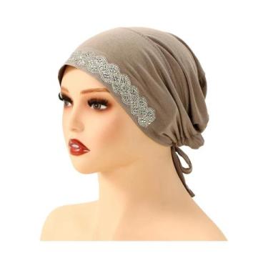 Imagem de Hijab Brilhante Com Strass Para Mulheres Muçulmanas, Lenço De Algodão 