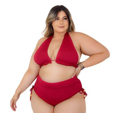 Imagem de BIQUINI PLUS SIZE DOLCE SEDUTTI CORTININHA VERMELHO