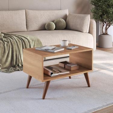 Imagem de Mesa De Centro Indiana Com Prateleira Interna Aberta Freijó J Carvalho