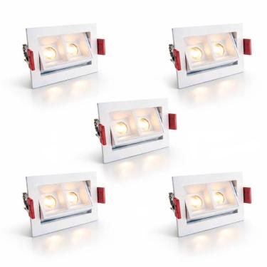 Imagem de 5 Mini Spot Foco Móvel Downlight Embutir Led Pontual Luz09