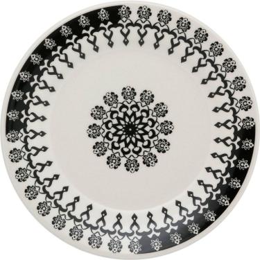 Imagem de Kit 10 Pratos De Sobremesa Donna Folk Oxford Cerâmica 19cm