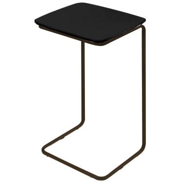Imagem de Mesa De Apoio Slim Preto Em Metal Café
