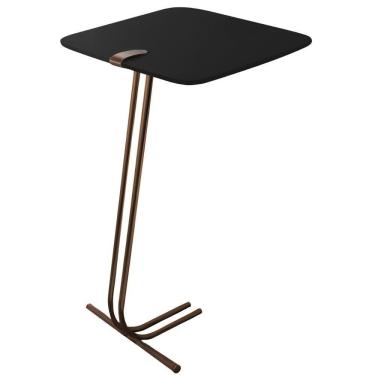 Imagem de Mesa De Apoio Soft Preto Em Metal Café