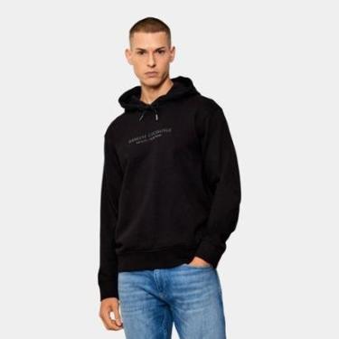 Imagem de Blusa De Frio Armani Exchange Com Capuz Masculina-Masculino