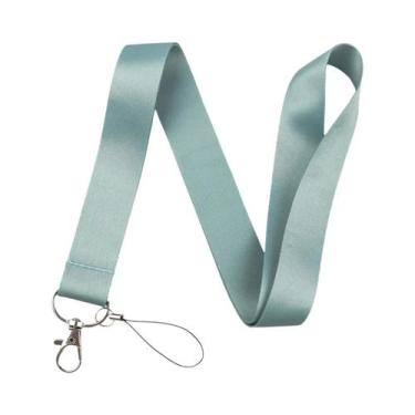 Imagem de Cordão De Pescoço Macaron Cor Pura Para Chaveiro, Porta-Crachá E Acess