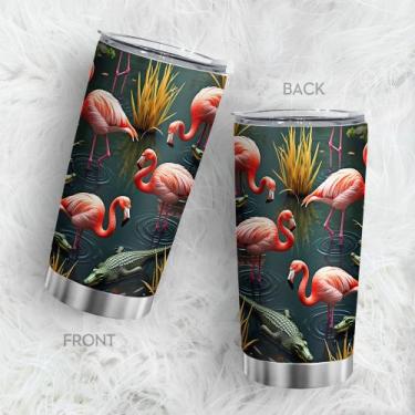 Imagem de Caneca de viagem Oasisdream Tumbler 600ml de aço inoxidável com tampa