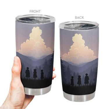 Imagem de Caneca de café Tumbler Oasisdream 600mL de aço inoxidável