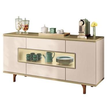 Imagem de Buffet Murano Off White Champanhe - Hb Móveis