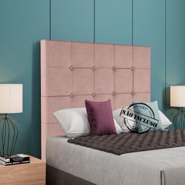 Imagem de Cabeceira Solteiro 88 Cm Berlin Veludo Rose Soon Rose