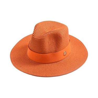 Imagem de Chapéu Panamá de Palha - Unissex, para Sol, Praia e Viagem, 56-58cm, L