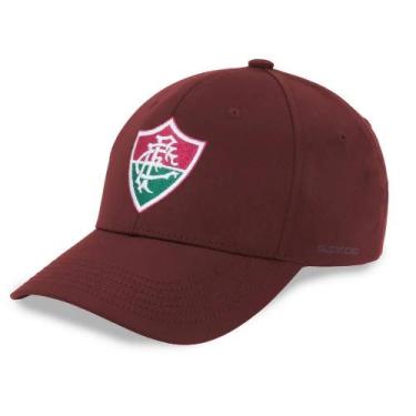 Imagem de Boné SuperCap Fluminense Aba Curva Bordado - Vinho, Vermelho escuro
