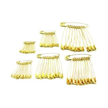 Imagem de Alfinetes De Segurança Grandes Em Aço Inoxidável 50 Peças Ferramentas 