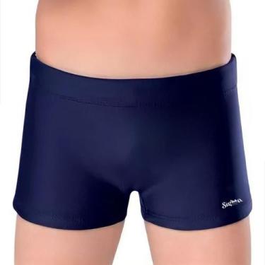 Imagem de Sunga Boxer Infantil Juvenil Box Forrada Proteção Solar Uv 50+ Menino 