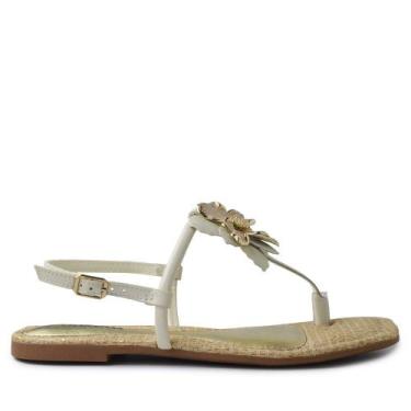 Imagem de Sandália Rasteira Dakota Feminina DB011, 37, Off, White